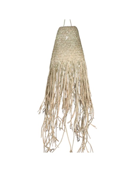 Suspension lumineuse naturelle en doum – Boho zen