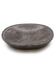 Porte-savon classique en marbre – Gris ovale