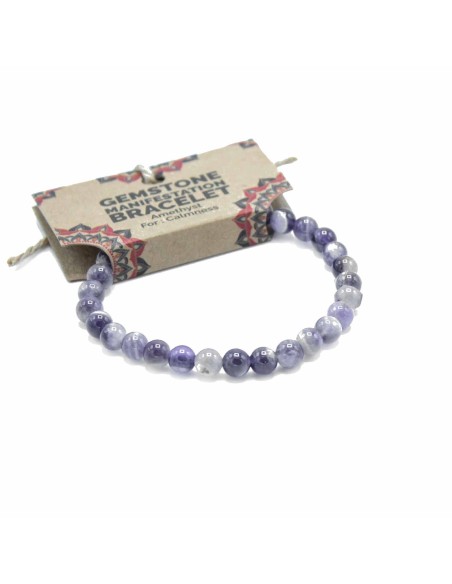 Bracelet manifestation en améthyste – Calme