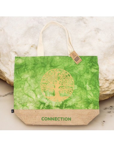 Sac naturel en coton – Arbre de Vie «?Connexion?»