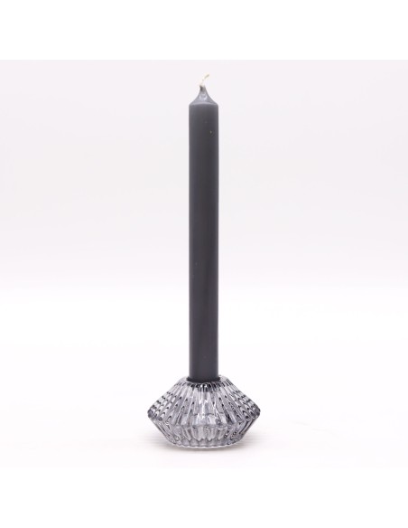 Photophore fleur réversible – Gris minuit