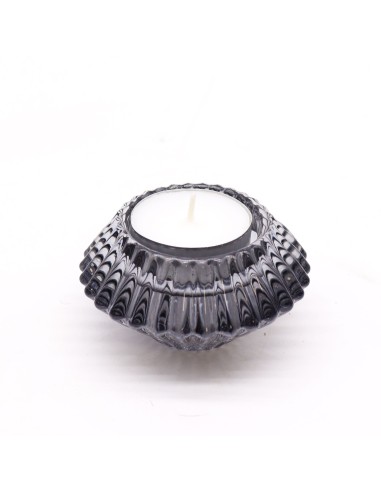 Photophore fleur réversible – Gris minuit