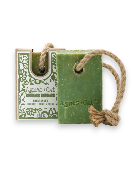 Savon avec corde – Rhubarbe