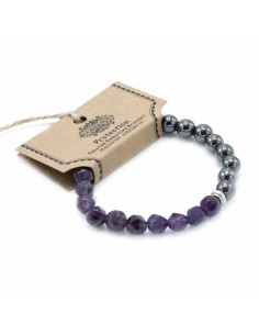 Bracelet magnétique en améthyste – Équilibre