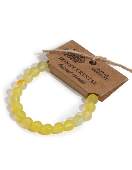 Bracelet énergétique en cristal de miel – Vitalité