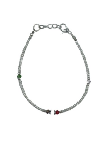 Bracelet népalais perles fines – Pureté zen