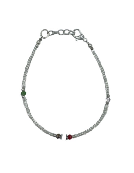 Bracelet népalais perles fines – Pureté zen