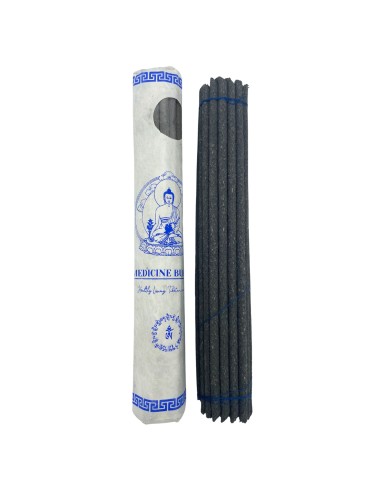 Encens tibétain premium roulé – Bouddha de la Médecine (30 bâtonnets)