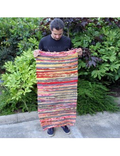Petit tapis chiffon artisanal – Esprit zen