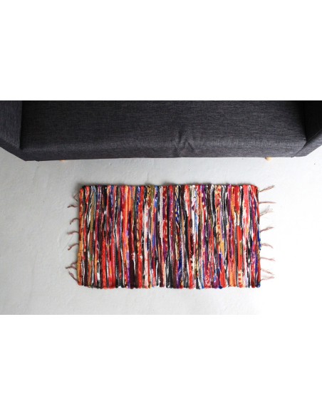 Petit tapis chiffon artisanal – Esprit zen