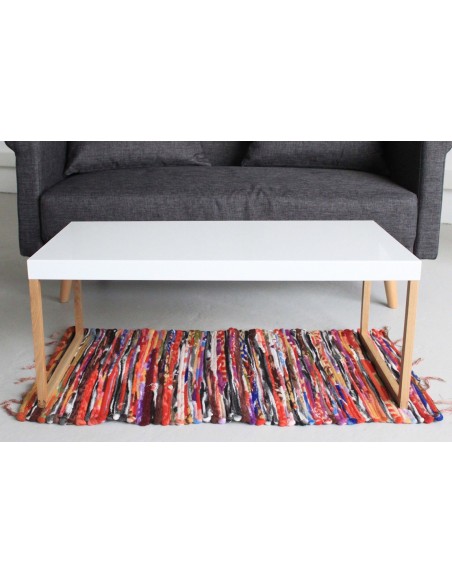 Petit tapis chiffon artisanal – Esprit zen