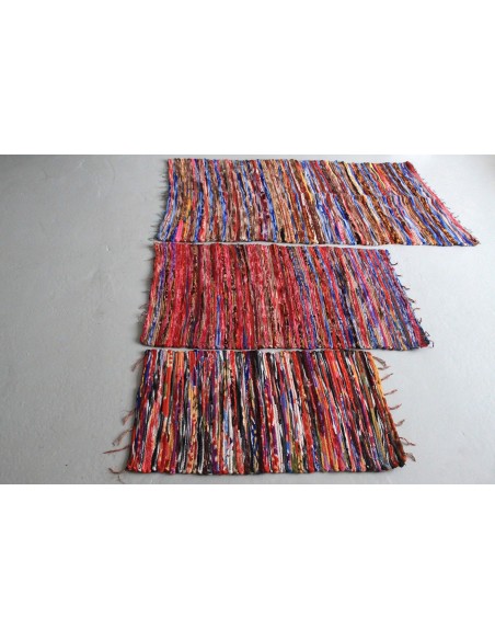 Petit tapis chiffon artisanal – Esprit zen