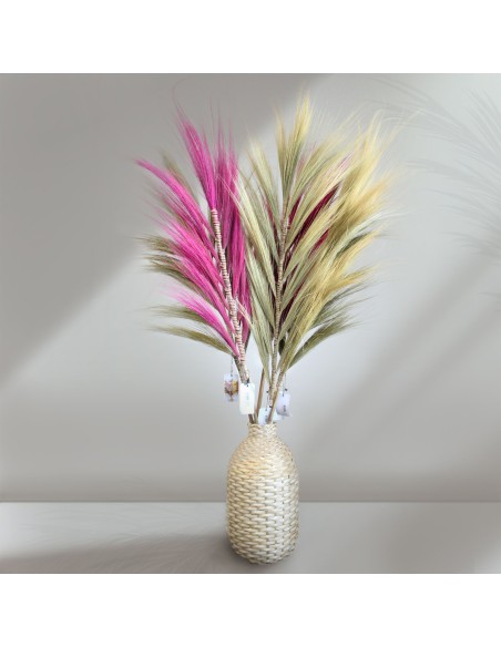 Décoration palme rayung naturelle – Esprit tropical zen
