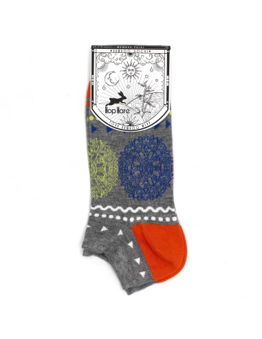 Chaussettes basses en bambou Hop Hare – Fleur de Vie (S/M)