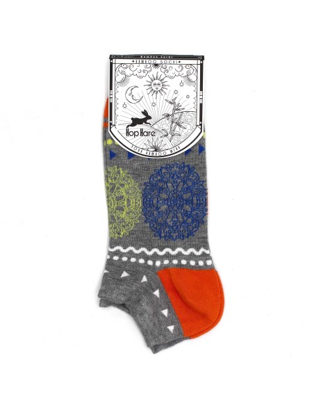 Chaussettes basses en bambou Hop Hare – Fleur de Vie (S/M)