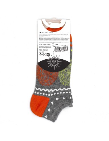 Chaussettes basses en bambou Hop Hare – Fleur de Vie (S/M)