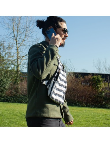 Sac bandoulière jacquard naturel – Atlas Nomad