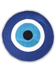 Tapis rond œil protecteur en coton tressé