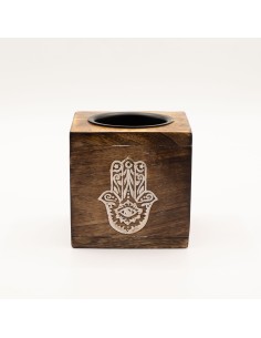 Brûle-parfum en bois de manguier – Hamsa