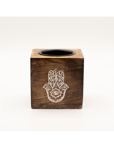 Brûle-parfum en bois de manguier – Hamsa