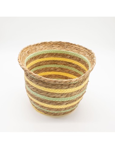 Paniers décoratifs herbe marine & paille – Jeu bohème zen