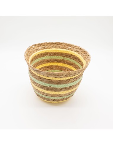 Paniers décoratifs herbe marine & paille – Jeu bohème zen