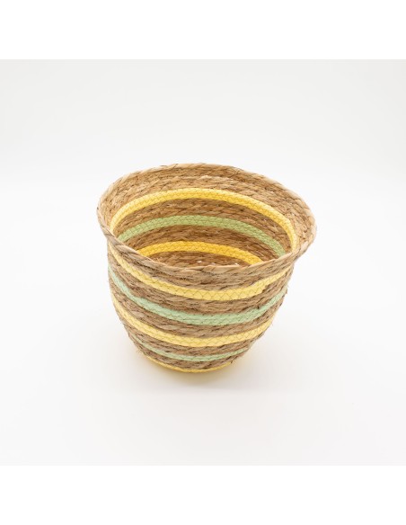 Paniers décoratifs herbe marine & paille – Jeu bohème zen