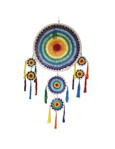 Attrape-rêves extra-grand multicolore – Énergie vibrante