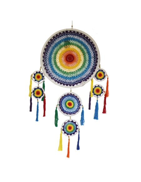 Attrape-rêves extra-grand multicolore – Énergie vibrante