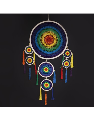 Attrape-rêves extra-grand multicolore – Énergie vibrante