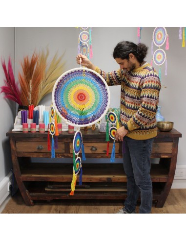 Attrape-rêves extra-grand multicolore – Énergie vibrante