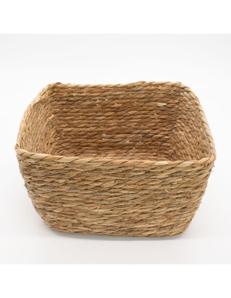 Paniers carrés en herbe marine – Nature & rangement zen