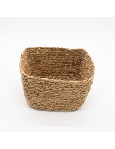 Paniers carrés en herbe marine – Nature & rangement zen