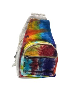 Sac bandoulière en chanvre tie?dye