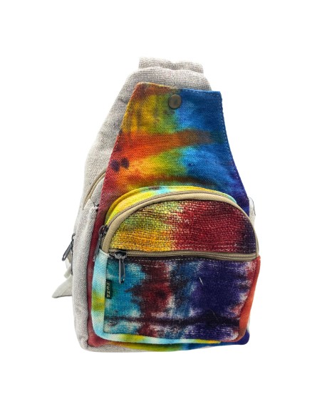 Sac bandoulière en chanvre tie?dye