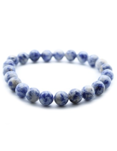Bracelet énergétique en sodalite – Communication apaisée