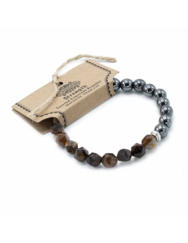 Bracelet magnétique en œil de tigre – Protection