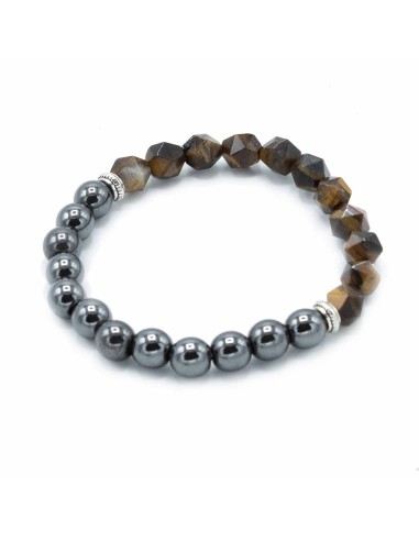 Bracelet magnétique en œil de tigre – Protection
