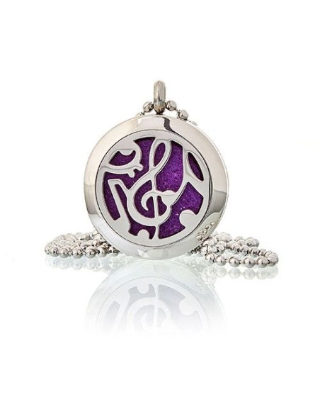 Collier diffuseur d’aromathérapie – Note musicale