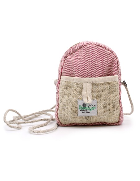 Pochette mobile en chanvre avec cordon – Couleur aléatoire