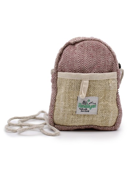 Pochette mobile en chanvre avec cordon – Couleur aléatoire