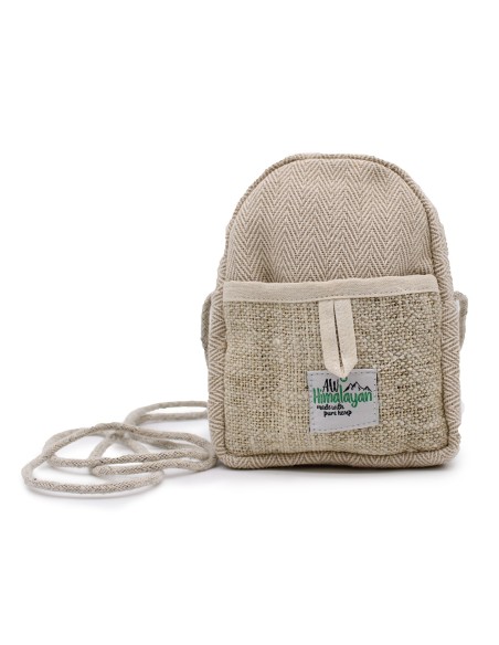 Pochette mobile en chanvre avec cordon – Couleur aléatoire