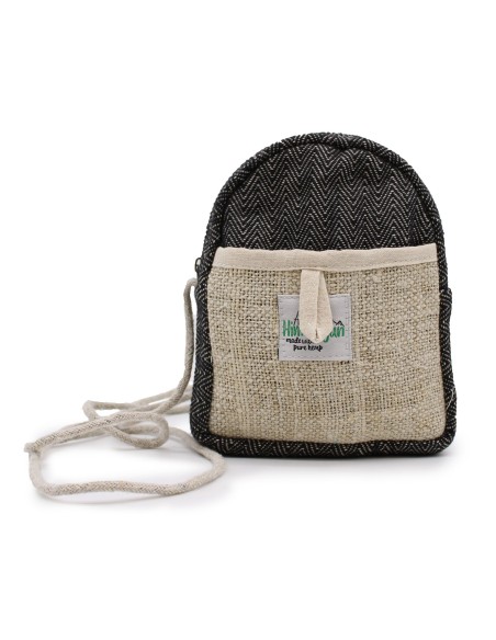 Pochette mobile en chanvre avec cordon – Couleur aléatoire