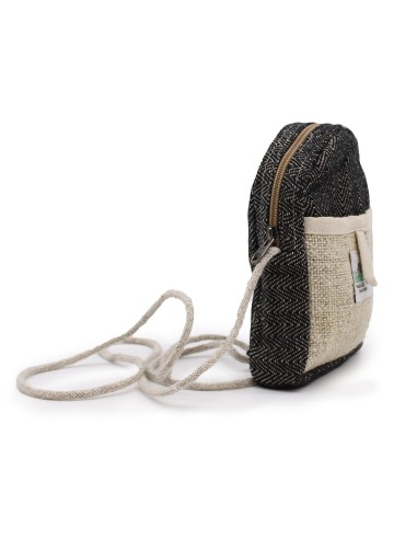 Pochette mobile en chanvre avec cordon – Couleur aléatoire