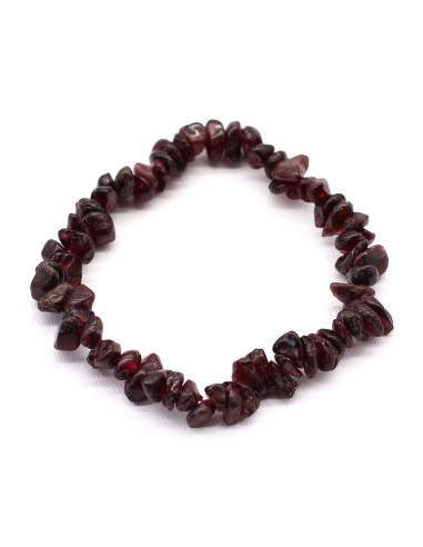 Bracelet fragments de grenat – Vitalité profonde