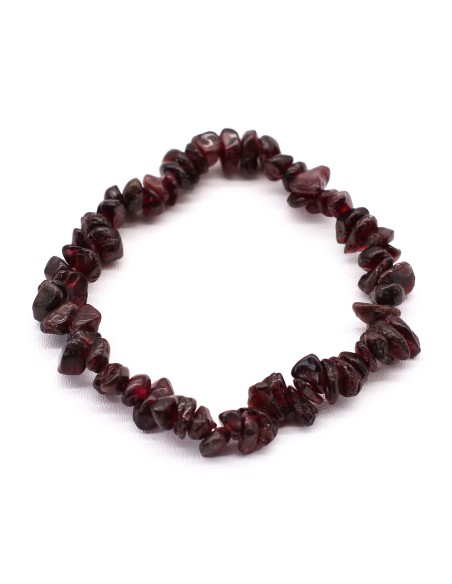Bracelet fragments de grenat – Vitalité profonde