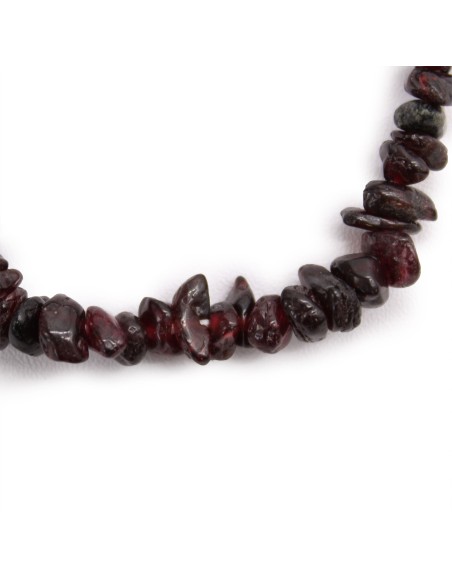 Bracelet fragments de grenat – Vitalité profonde
