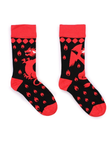 Chaussettes en bambou Hop Hare – Dragon rouge (S/M)