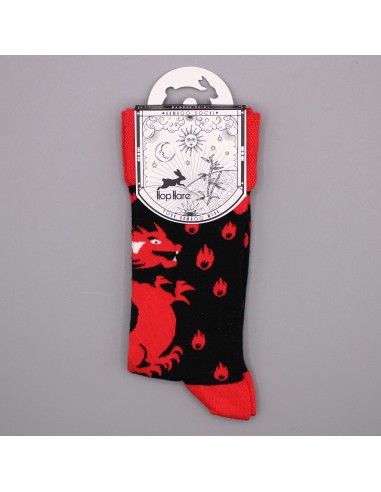 Chaussettes en bambou Hop Hare – Dragon rouge (S/M)