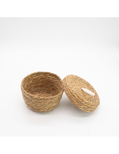 Paniers ronds avec couvercles – Organisation zen naturelle